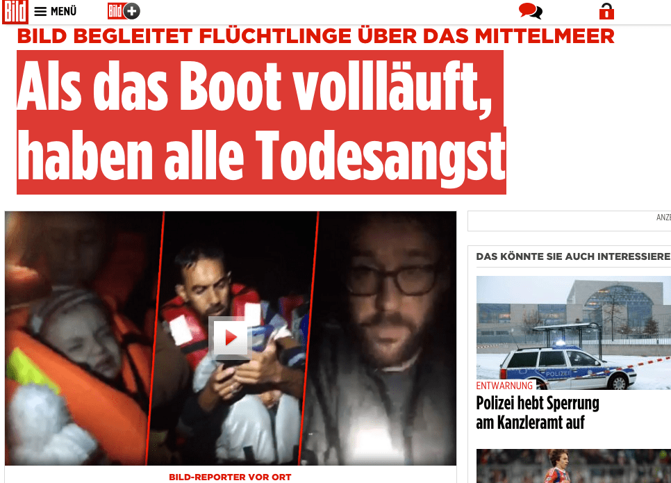 BILD:Als das Boot vollläuft, haben alle&nbsp;Todesangst